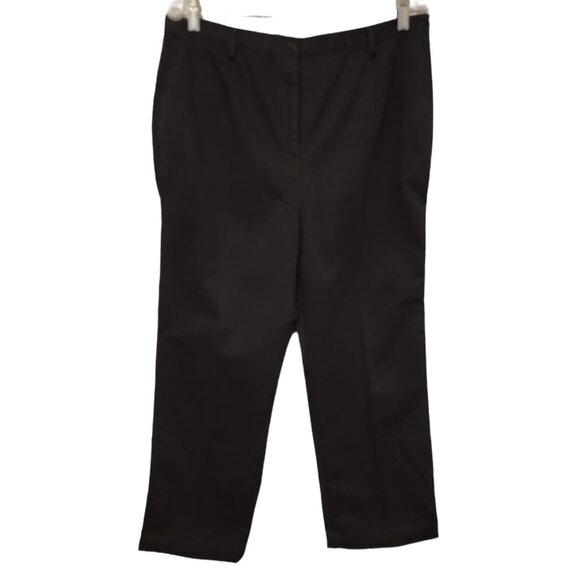 Vintage Pendleton Pants Womens Size 12 Black 100% Virgin Wool Pants - Picture 1 of 5